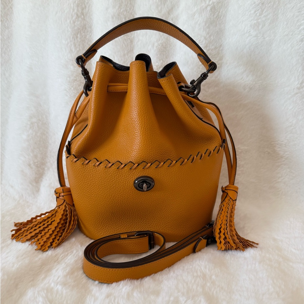 Coach Lora Bucket Bag Drawstring Purse - Picture 6 of 12